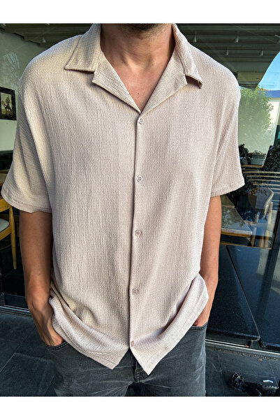 King Brothers Cămașă cu mânecă scurtă pentru bărbați, obișnuită, cu potrivire completă