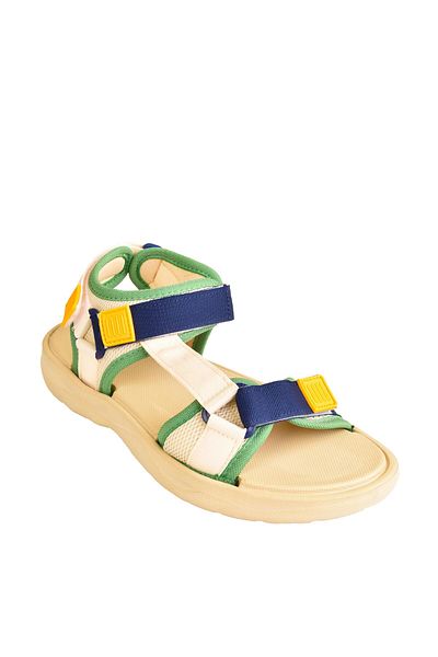 MODAONN Πολύχρωμα αθλητικά σανδάλια Unisex Velcro Flat Sole