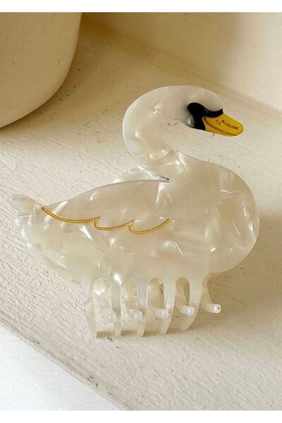 ella'nın çarşısı Cataramă cu clemă din os, cu model de lebădă, 1 bucată