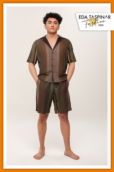 Eda Taşpınar Chaos Men's Shirt Shorts Set