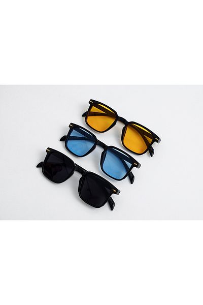 KAMPANİX New Season Unisex Set of 3 Sunglasses