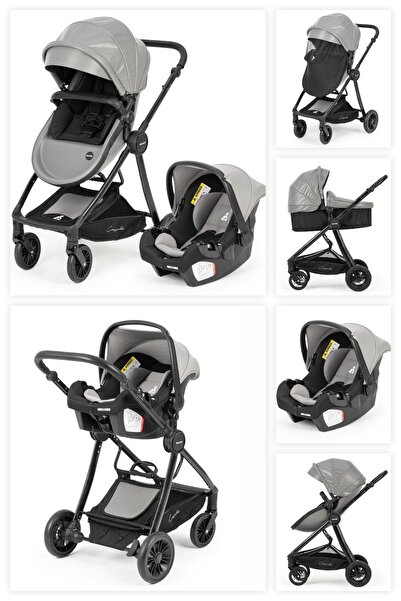 Wellgro Capella Travel Sistem Bebek Arabası Gri