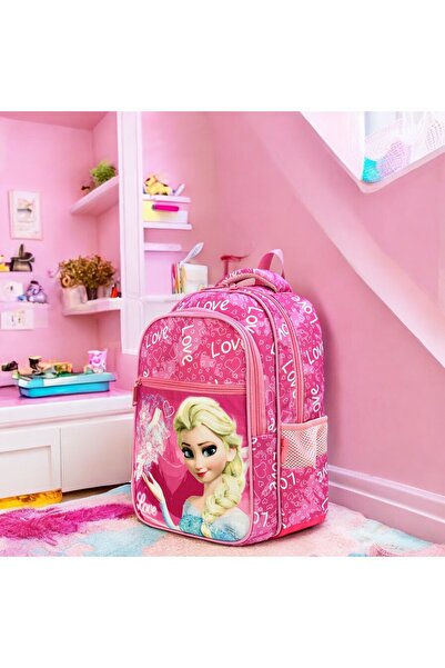 Shopiolog 3 Compartments and Feeding Orthopedic Girls Primary Backpack - Wate...