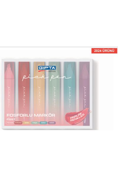 Gıpta GIPTA 6-Color Highlighter Piek Pen Pen