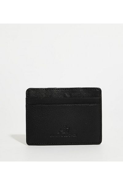Aeropostale Men's Black Textured Card Holder