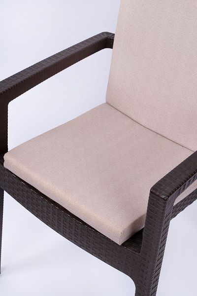 ALTINPAMUK Beige Daisy Sponge Chair - Special Stitched and Laced, 40x83 cm