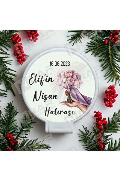 Nar Promosyon 30 Adet Hediyelik Cep Aynası - Uv Baskılı Özel Gün Hediyesi - A...