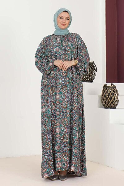 SGS Φόρεμα με σχέδιο σε μεγάλο μέγεθος - ΤΥΡΚΟΥΑΖ