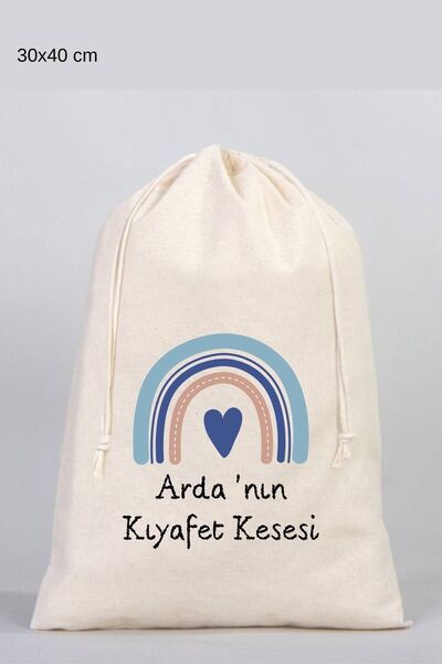 Florence Event Kişiye Özel Isim Yazılı Baskılı %100 Pamuk Ham Bez Çocuk Kıyaf...