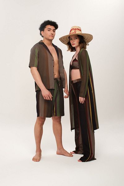 Eda Taşpınar Chaos Men's Shirt Shorts Set