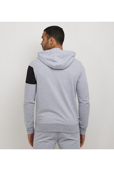 Aeropostale Men's Gray Color Block Hoodie