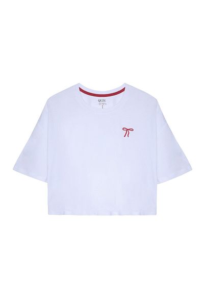 Quzu Tricou brodat - Design elegant și confortabil