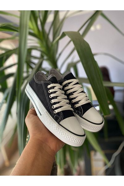 STARYOU STORE Pantofi casual CNV, unisex, negru, scurt, din in - Pantofi sport