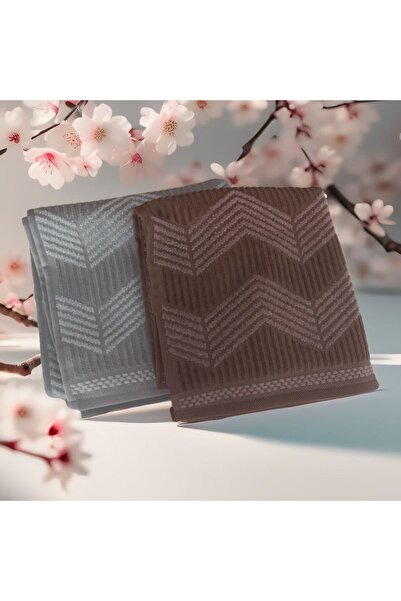 Özdilek طقم مناشف لليدين والوجه مكون من قطعتين من تابيتو - 50x90