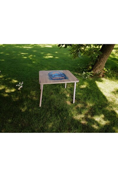 varje Portatif Kamp Masası Balkon Bahçe Masası Piknik Masası Sehpası 60x45cm