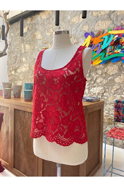 Siren Ertan ISTANBUL Askılı Dantel Bluz