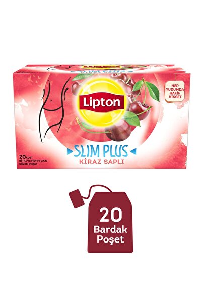 Lipton Kiraz Saplı Bardak Poşet Bitki Çayı 20'li
