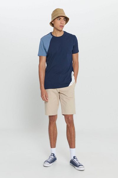 AC&Co / Altınyıldız Classics Pánské béžové Slim Fit Slim Fit Dobby 100% bavlna Ležérní chino šortky