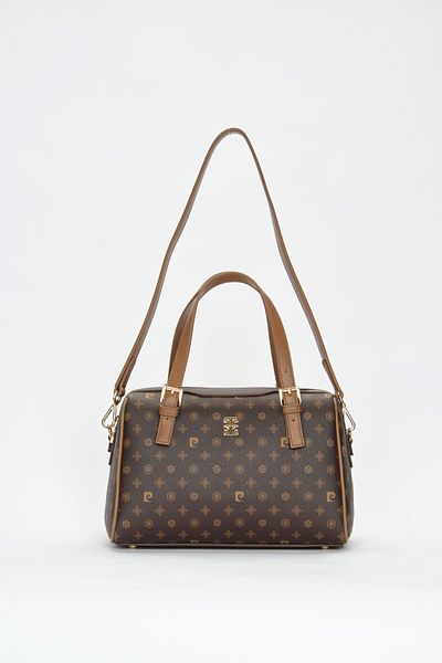 Pierre Cardin Braune Damen-Umhängetasche mit Monogramm 05PO22Y1532