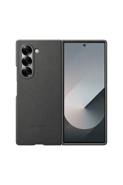 Samsung Husa De Protectie Kindsuit (LEATHER) Case Pentru Galaxy Fold6, Gray