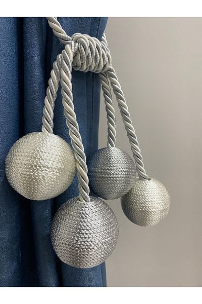DÖRTTOP Modern Winding 4 Ball Braçol Cornice Tactical String Ceiling Curtain Accessory Gray&cream