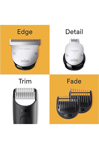 Braun Beard Trimmer Seies 9 Lifetime sharp ProBlade, ProWheel 40 Lengths, 180min Runtime - BT 9420