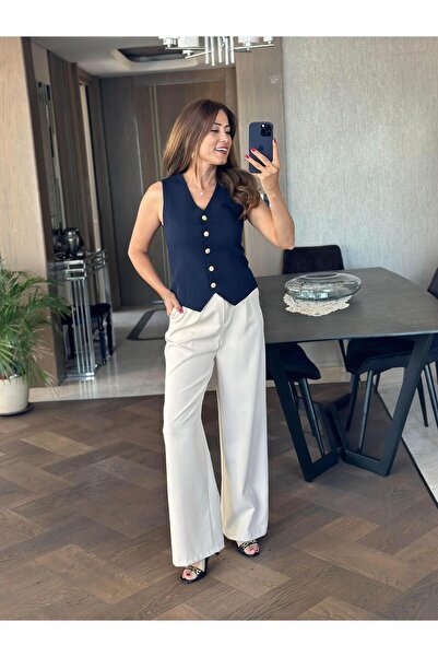 Forlady4 Brand Stone Atlas Palazzo Women's Trousers