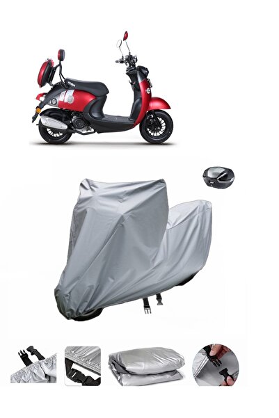BODYGARD غطاء دراجة نارية سميك للغاية متوافق مع حقيبة الخلفية Kuba Trendy XC 50.