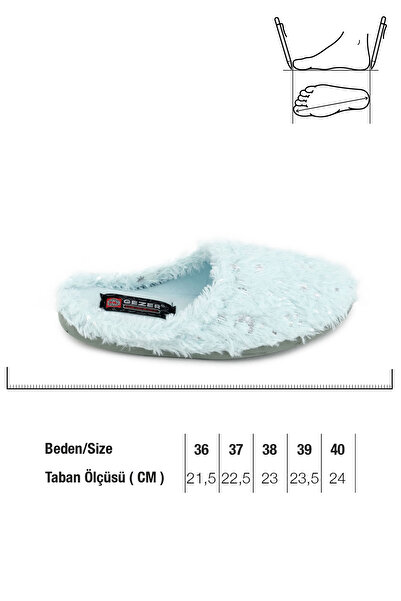 GEZER Kışlık Kadın Ev Bahçe Terlik