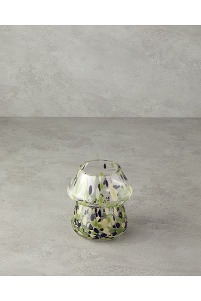 English Home Glass Vase Multicolor Mushroom