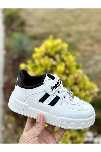 MUGGO Jerry Daily Unisex Children's Guaranteed Elastic and Velcro Comfortable Sneaker Sports Shoes