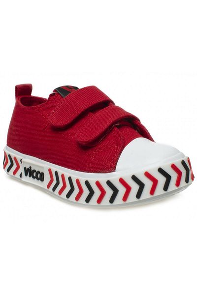 Vicco Linen Red Children's Sports Shoes