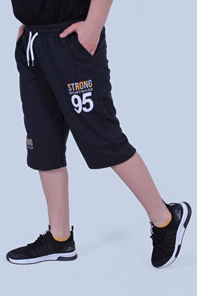 PANİO KİDS Ανθρακί σορτς Κάπρι για αγόρι με 95 δυνατές λεπτομέρειες με διπλή ...