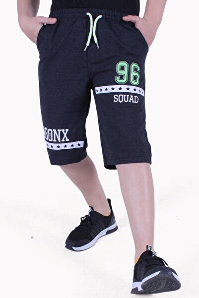 panios kids 3-Piece Bronx 96 Squad Printed Phosphor Color Boy Smoked-Black-Gray Capri