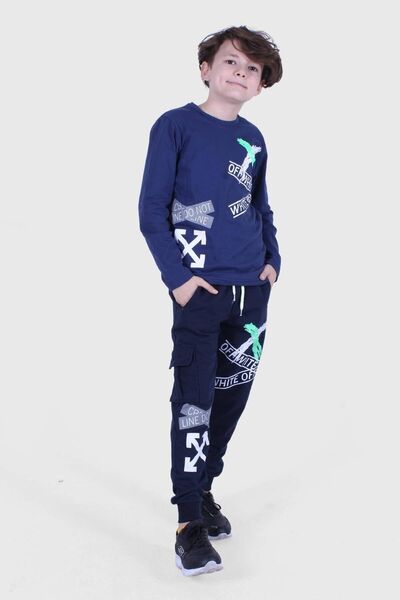 PANİO KİDS X Collection, Σετ αθλητικών φόρμες για αγόρια με στάμπα