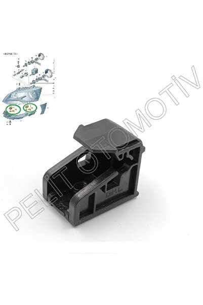 PELİTOTOMOTİV Polo Far Alt Bağlantı Braketi Klipsi 6r0941511