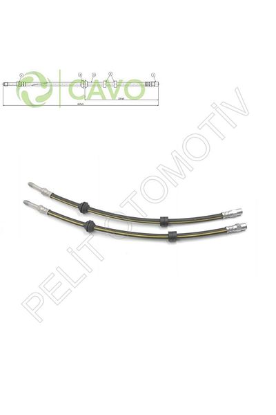PELİTOTOMOTİV Golf 3 Front Brake Hose - 1992-1998 Model 1H0611701