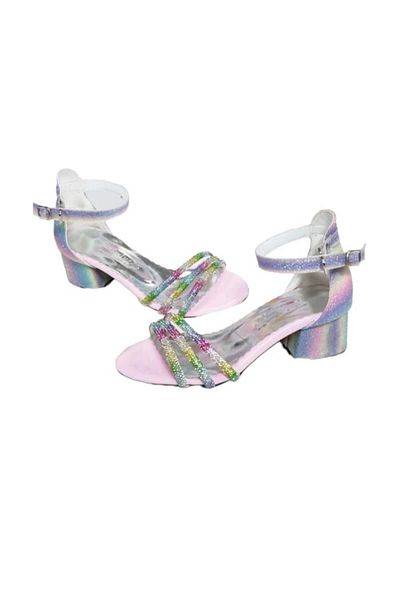 çocuk kalbi Girl's Rainbow Heel Shoes