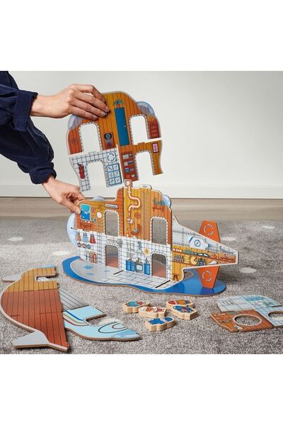 IKEA BLÅVINGAD submarine game set multi-colored 11 pieces