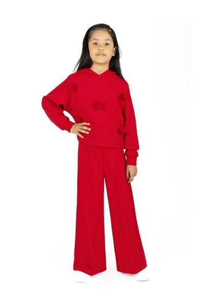 Best Girl's Ribbed Spanish Leg High Waist Trousers