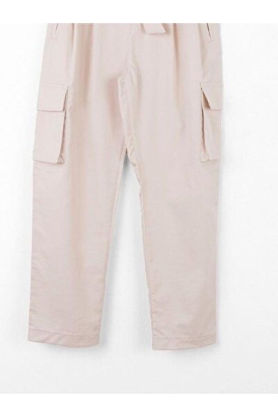 NK Girls Carrot Cut Belted Cargo Fabric Pants