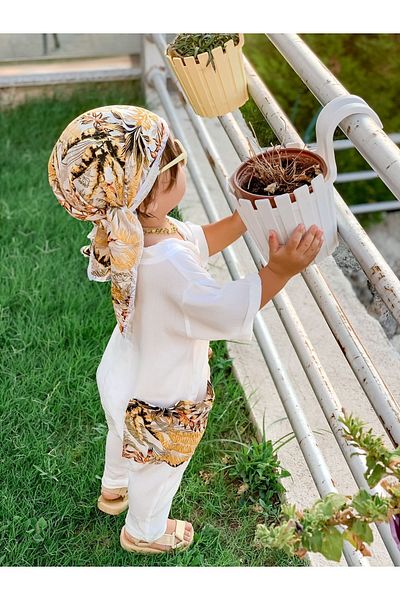 bohemiankids baby wear White Safari Jumpsuit - Bandage