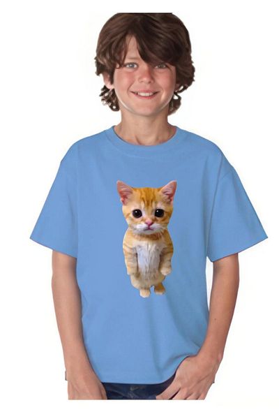 Evomind Tricou pentru copii unisex cu model de pisici