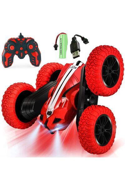 MJ TOYS Uzaktan Kumandalı 360° Şarjlı Çift Yönlü Akrobat Araba Akrobat Araba ...