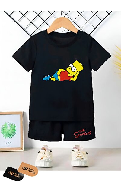 FRİENDS KİDS Παιδικό σορτς και μπλουζάκι με στάμπα Simpsons
