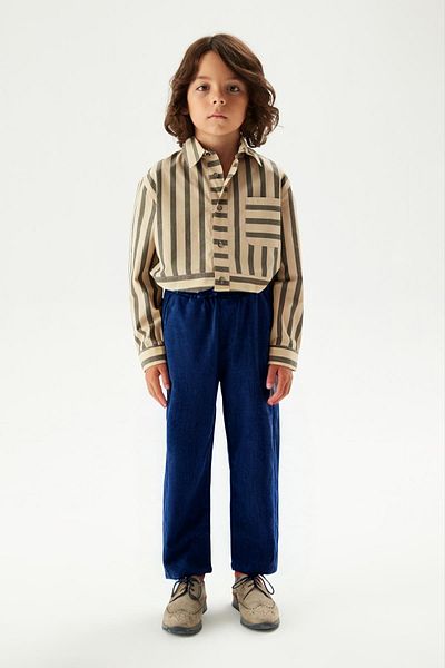 BayBayan Navy Blue Boy's Sweatpants - Casual School Pants