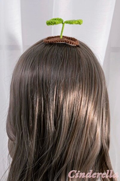 Cinderella Agrafă de păr cu design drăguț cu muguri de iarbă - Colț anime, fi...