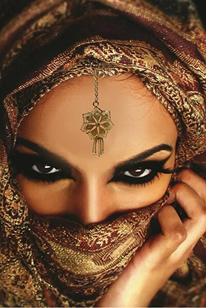 Kaftan Collection إكسسوار شعر على شكل قبعة هندية