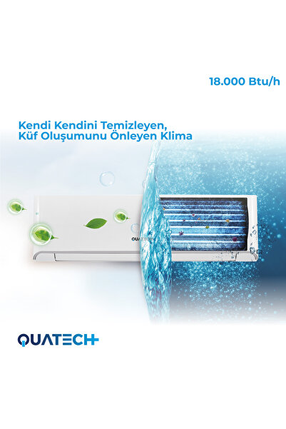 QUATECH 18.000 Btu/h A++ Enerji Sınıfı R32 Duvar Tipi Inverter Klima