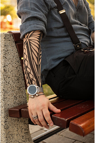 SWANKYSOCKS Giyilebilir Desenli Kol Dövmesi 3D Baskılı Tattoo